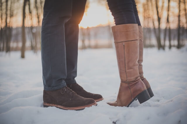 Nice Couple In Snow