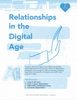 Relationship in the digital age cover